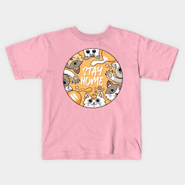 Stay Home Kids T-Shirt by sufian